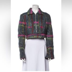 Anna Sui vintage 90s mohair cropped jacket